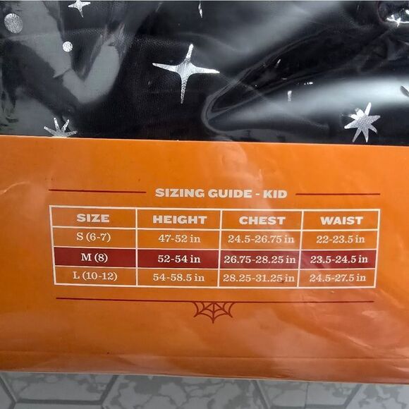 New Hyde And Eek Kids Witch Halloween Costume With Hat, Size M 8 - Picture 12 of 13